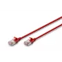 Cabo de rede fino DIGITUS - CAT6A - F-FTP - 2 m - vermelho