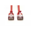 Cabo de rede fino DIGITUS - CAT6A - F-FTP - 1 m - vermelho