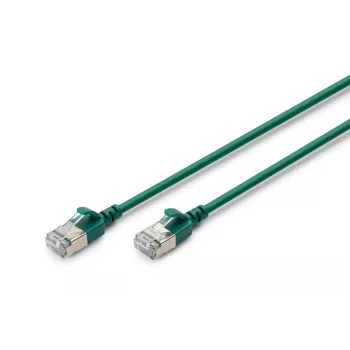 Cabo de rede fino DIGITUS - CAT6A - F-FTP - 50 cm - verde