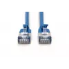 Cabo de rede fino DIGITUS - CAT6A - F-FTP - 50 cm - azul