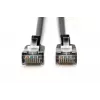 Cabo de rede Digitus DK-1632-A-003S-BL 0,3 m Cat6a F/FTP preto