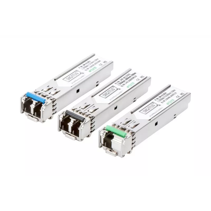 Módulo SFP DIGITUS 1,25 Gbit/s, até 20 km monomodo, ficha LC duplex 1000Base-LX, 1310 nm