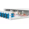 DIGITUS Caixa de emenda de fibra ótica, 1U, equipada com 12x SC Duplex, incl. parafuso M25, cassete de emenda, pigtails coloridos OS2, adaptadores