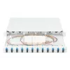 DIGITUS Caixa de emenda de fibra ótica, 1U, equipada com 12x SC Duplex, incl. parafuso M25, cassete de emenda, pigtails coloridos OS2, adaptadores