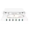 DIGITUS Caixa de emenda deslizante de fibra ótica, 1U, equipada com 6x SC Duplex, incl. parafuso M25, cassete de emenda, pigtails coloridos OM3, adaptadores