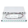 DIGITUS caixa de fusão de fibra ótica, 1HE, equipada com 12x LC-Duplex, incl. parafusos M25, cassete de fusão OM3, pigtails coloridos, adaptador