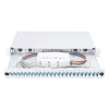 DIGITUS Caixa de emenda deslizante de fibra ótica, 1U, equipada com 24x LC Duplex, incl. parafuso M25, cassete de emenda, pigtails coloridos OM4, adaptadores