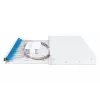 DIGITUS Caixa de emenda deslizante de fibra ótica, 1U, equipada com 24x LC Duplex, incl. parafuso M25, cassete de emenda, pigtails coloridos OM4, adaptadores