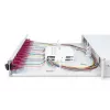 DIGITUS Caixa de emenda deslizante de fibra ótica, 1U, equipada com 12x LC Duplex, incl. parafuso M25, cassete de emenda, pigtails coloridos OM4, adaptadores