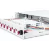 DIGITUS Caixa de emenda deslizante de fibra ótica, 1U, equipada com 12x LC Duplex, incl. parafuso M25, cassete de emenda, pigtails coloridos OM4, adaptadores