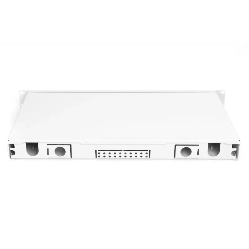 Caixa de fusão de fibra ótica DIGITUS de encaixe, 1HE, equipada com 6x LC-Duplex, incl. parafuso M 25, cassete de fusão OM4 pigtails coloridos, adaptador