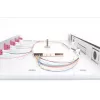 Caixa de fusão de fibra ótica DIGITUS de encaixe, 1HE, equipada com 6x LC-Duplex, incl. parafuso M 25, cassete de fusão OM4 pigtails coloridos, adaptador