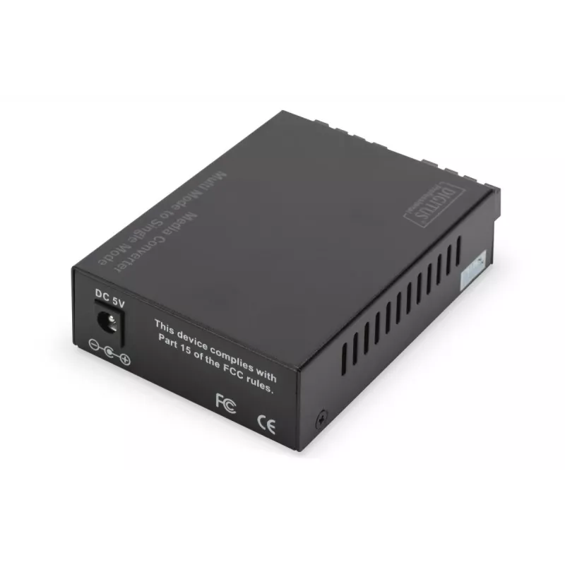 DIGITUS Conversor de mídia Multimodo/Monomodo Gigabit, comprimento de onda: 850 nm 1310 nm 20 km