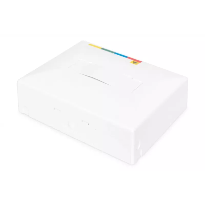 DIGITUS Caixa FTTH, com 4x adaptador SC (APC) SX e montagem em calha DIN