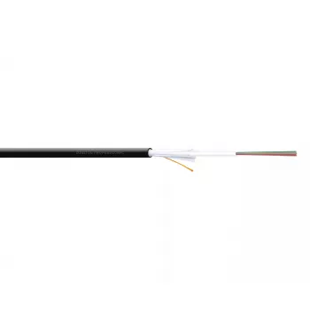 DIGITUS OM3 12 fibras, Interior/Exterior, AI-DQ(ZN)BH12G50/125µ Multimodo, preto, comprimento a partir de 1 m