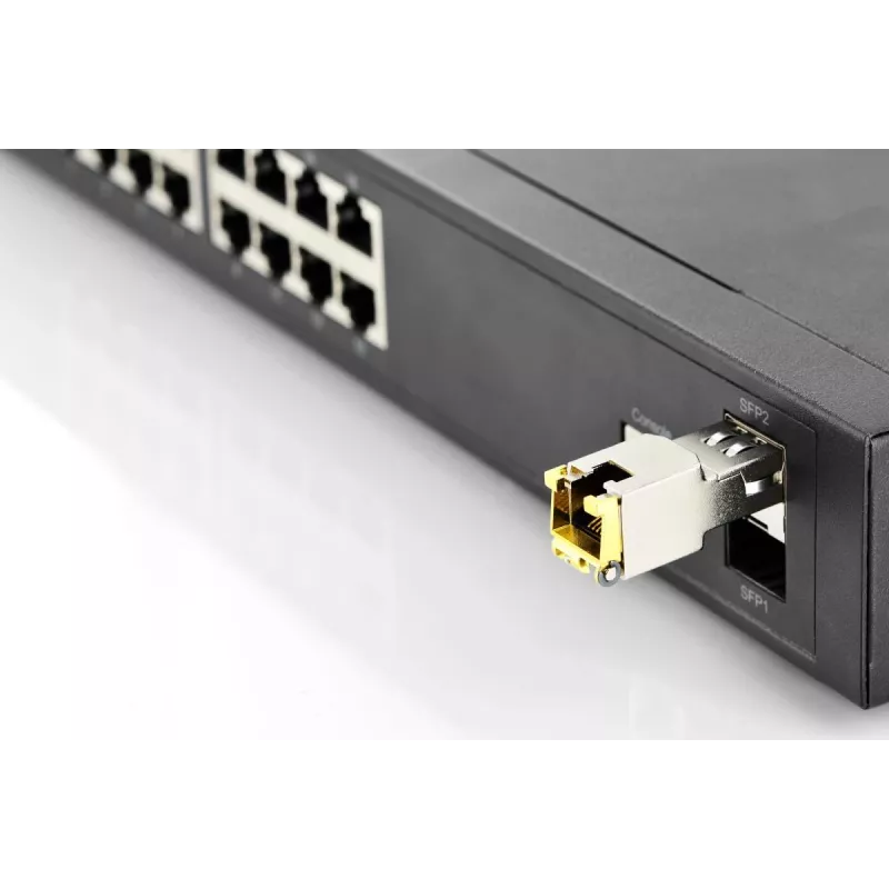 DIGITUS Módulo SFP Mini GBIC de cobre 10G 100m suporta 10G 5G 2.5G 1G Base-T