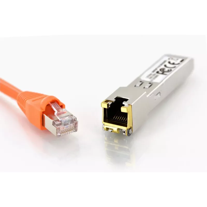 DIGITUS Módulo SFP Mini GBIC de cobre 10G 100m suporta 10G 5G 2.5G 1G Base-T