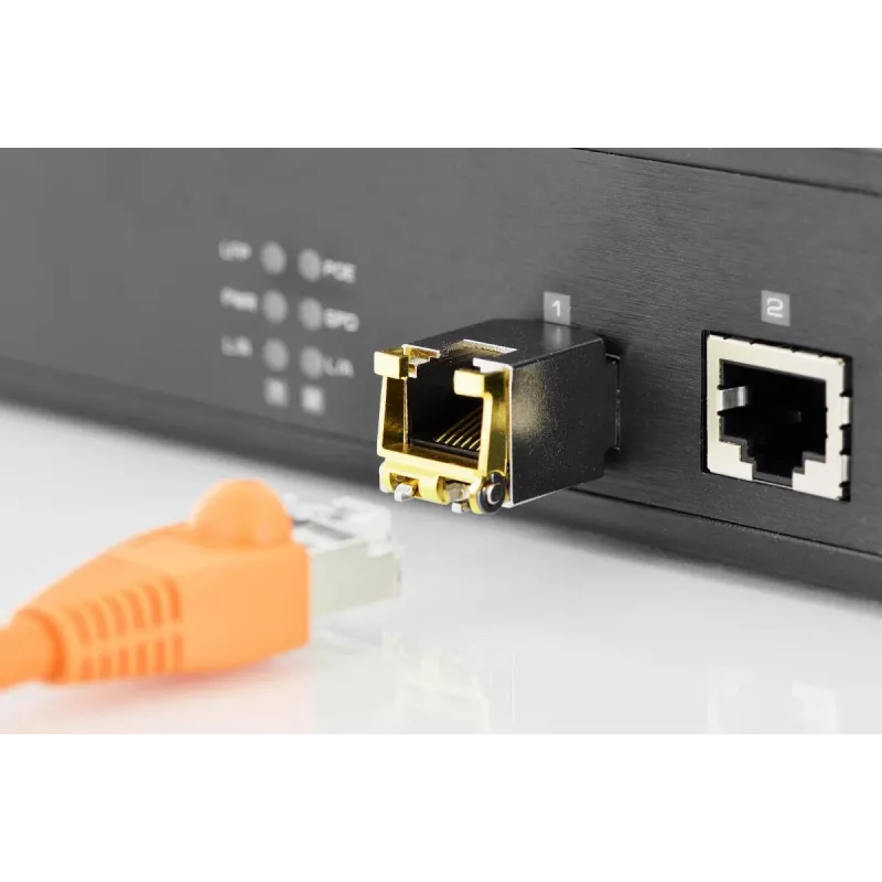 DIGITUS Módulo SFP Mini GBIC de cobre 10G 100m suporta 10G 5G 2.5G 1G Base-T