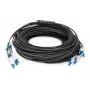 DIGITUS Cabo breakout - 8 fibras SM G.657.A1 LC/UPC-LC/UPC universal preto 100m