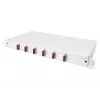 DIGITUS Caixa de emenda de fibra ótica SC OM4 1U 6xSC-DX cassete pigtails acopladores