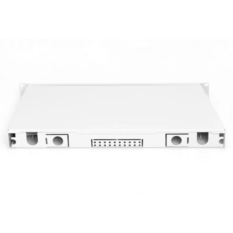 DIGITUS Caixa de emenda de fibra ótica SC OM4 1U 6xSC-DX cassete pigtails acopladores