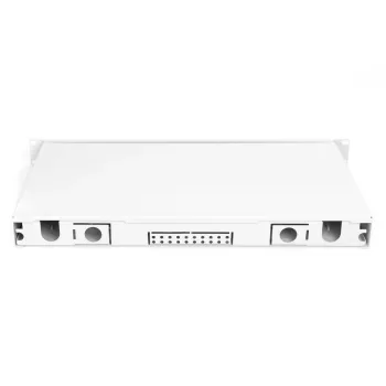 DIGITUS Caixa de emenda de fibra ótica LC OS2 1U 6xLC-DX com cassete, pigtails e acopladores