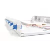 DIGITUS Caixa de emenda de fibra ótica LC OS2 1U 6xLC-DX com cassete, pigtails e acopladores