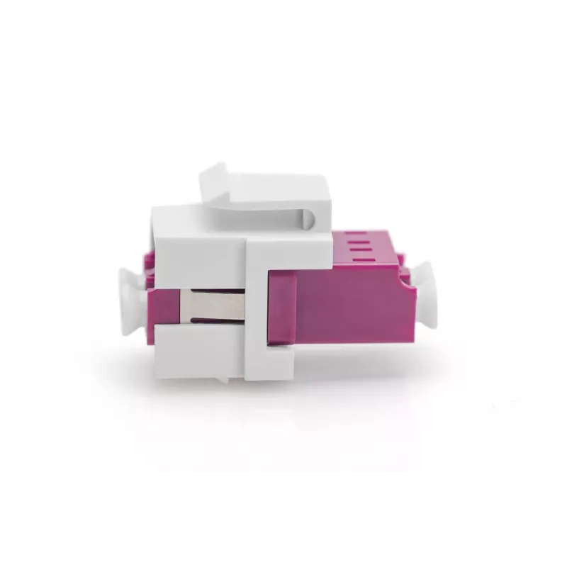 DIGITUS Acoplador de fibra ótica LC/LC Duplex, Multimodo OM4, módulo Keystone