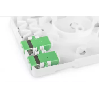 DIGITUS Caixa de ligação FTTH, com 2x adaptador LC(APC) DX, montagem à superfície