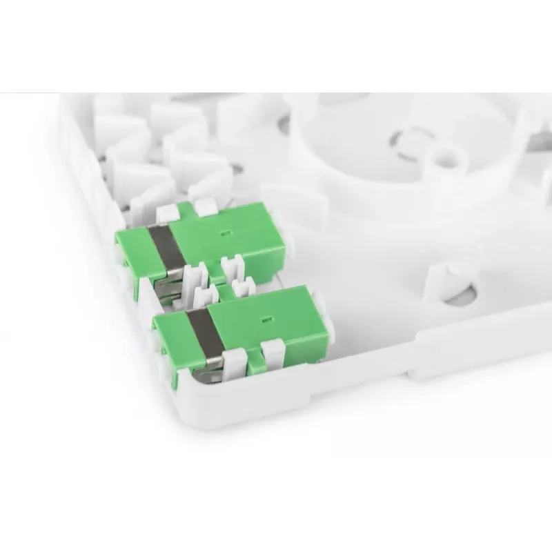 DIGITUS Caixa de ligação FTTH, com 2x adaptador LC(APC) DX, montagem à superfície
