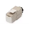 DIGITUS Keystone Jack CAT6a - blindado, conexão sem ferramentas - gestor de cabos inteligente - 24 unidades