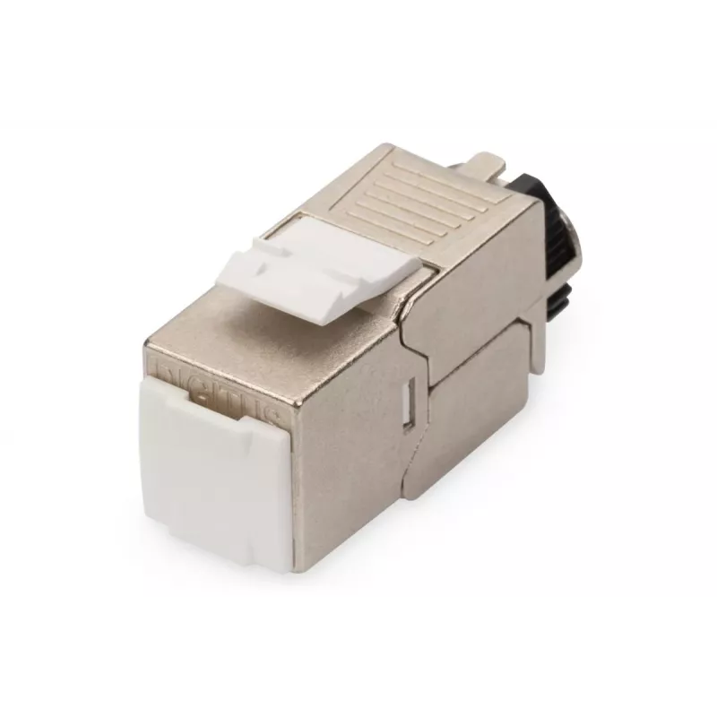 DIGITUS Keystone Jack CAT6a - blindado, conexão sem ferramentas - gestor de cabos inteligente - 24 unidades