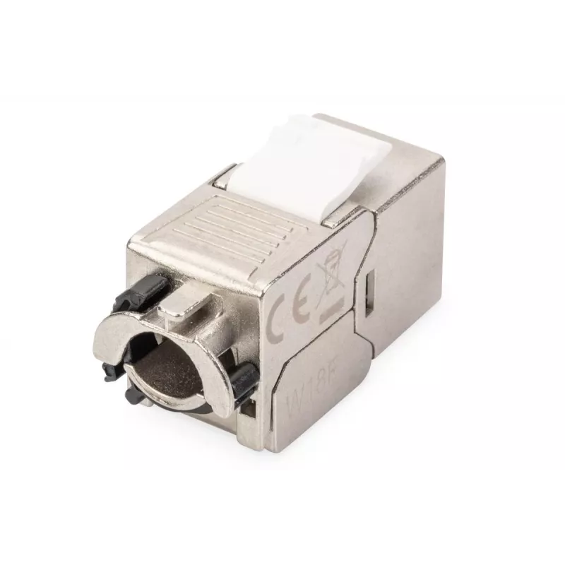 DIGITUS Keystone Jack CAT6a - blindado, conexão sem ferramentas - gestor de cabos inteligente - 24 unidades