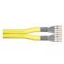 DIGITUS Cabo de instalação - CAT 7A - S/FTP - AWG 22/1 Duplex - 500m - amarelo - Dca-s1a d1 a1