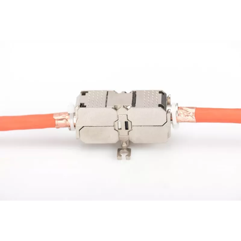 DIGITUS Acoplador de terminação de campo CAT6A, 500 MHz para AWG 22-26, design Keystone totalmente blindado, 26x35x80 mm