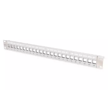 DIGITUS Patch panel modular para Keystone Jack, 1U montagem em rack – não equipado