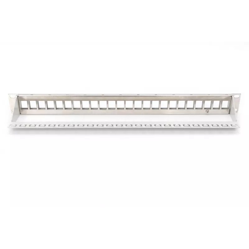 DIGITUS Patch panel modular para Keystone Jack, 1U montagem em rack – não equipado