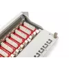 DIGITUS Patch panel CAT6A, blindado, 12 portas campo de identificação, 1U, 10 polegadas montagem em rack, cinzento RAL 7035