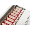 DIGITUS Patch panel CAT6A, blindado, 12 portas campo de identificação, 1U, 10 polegadas montagem em rack, cinzento RAL 7035