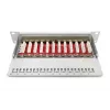 DIGITUS Patch panel CAT6A, blindado, 12 portas campo de identificação, 1U, 10 polegadas montagem em rack, cinzento RAL 7035