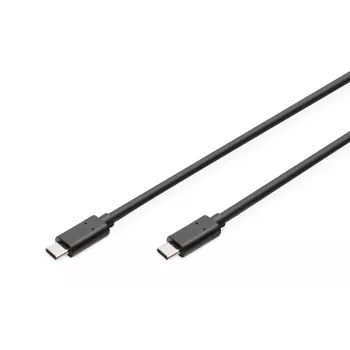 Cabo de ligação USB DIGITUS ASSMANN Type-C para C M/M, 3 m High-Speed preto