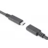 DIGITUS AK-300210-020-S cabo de extensão USB-C, USB 2.0, USB-C macho/fêmea, 3 A, 2 m, preto