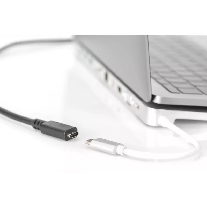 DIGITUS AK-300210-020-S cabo de extensão USB-C, USB 2.0, USB-C macho/fêmea, 3 A, 2 m, preto