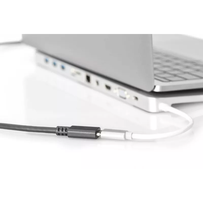 DIGITUS AK-300210-020-S cabo de extensão USB-C, USB 2.0, USB-C macho/fêmea, 3 A, 2 m, preto