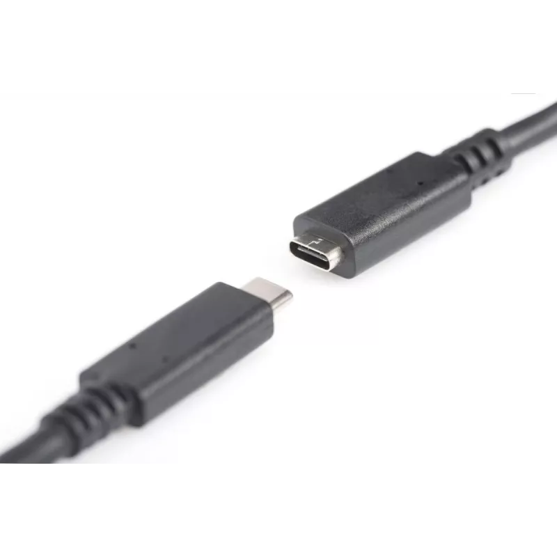 DIGITUS AK-300210-020-S cabo de extensão USB-C, USB 2.0, USB-C macho/fêmea, 3 A, 2 m, preto