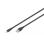 Cabo de carregamento em silicone USB DIGITUS USB-A - Lightning USB 2.0 12W - 50cm preto
