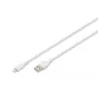 Cabo de carregamento em silicone USB DIGITUS USB-A - Lightning USB 2.0 12W - 2m branco
