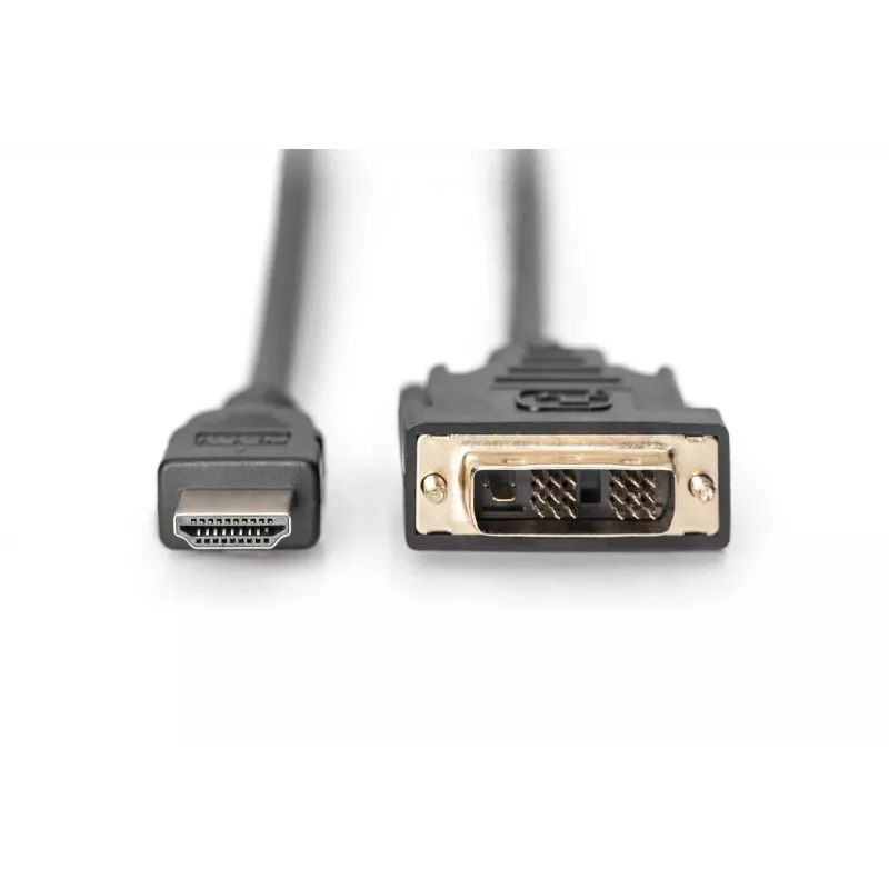 Cabo adaptador HDMI DIGITUS, Type-A-DVI(18+1) M/M, 2m Full HD preto