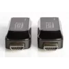 Conjunto extensor Mini HDMI DIGITUS, Full HD 50m CAT6/6A/7, alimentação através de cabo Micro-USB, preto