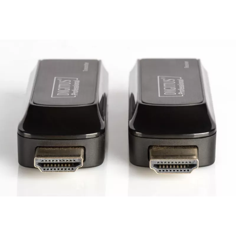 Conjunto extensor Mini HDMI DIGITUS, Full HD 50m CAT6/6A/7, alimentação através de cabo Micro-USB, preto